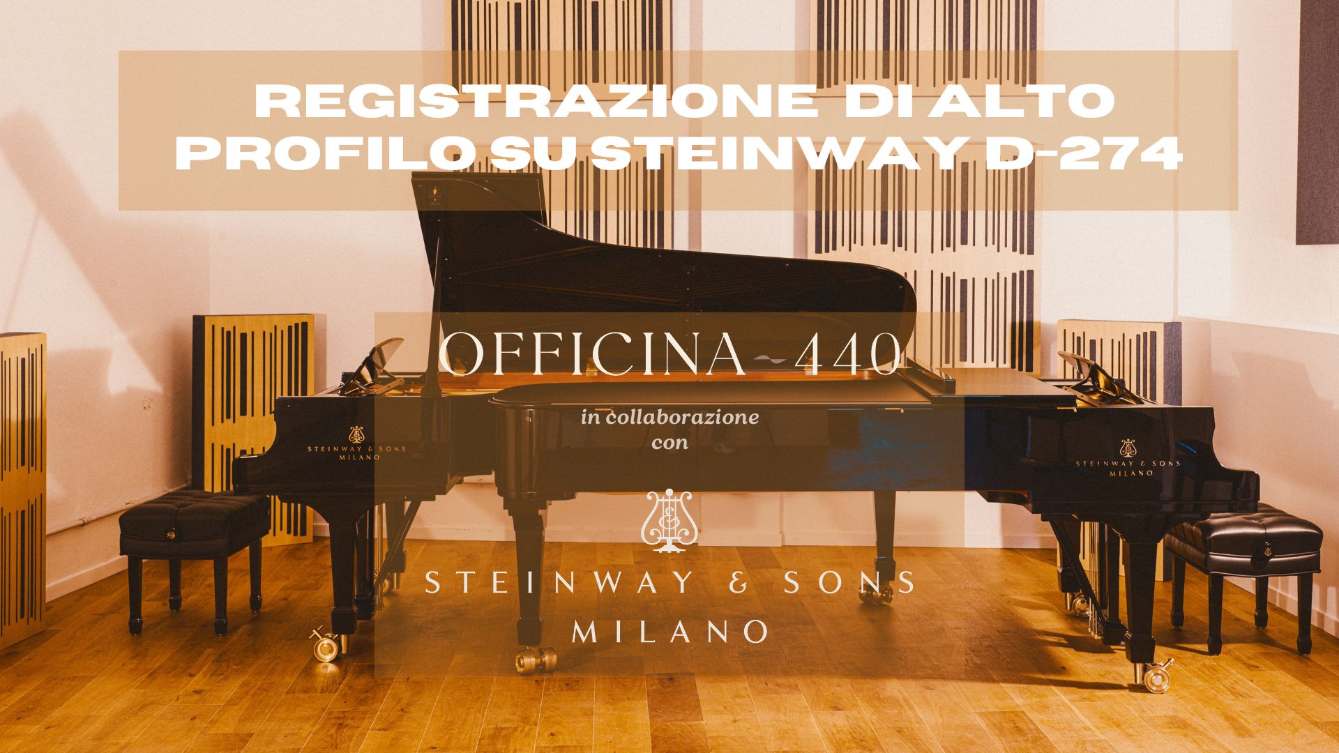 Registrazione Pianisti Steinway CiMA Streams