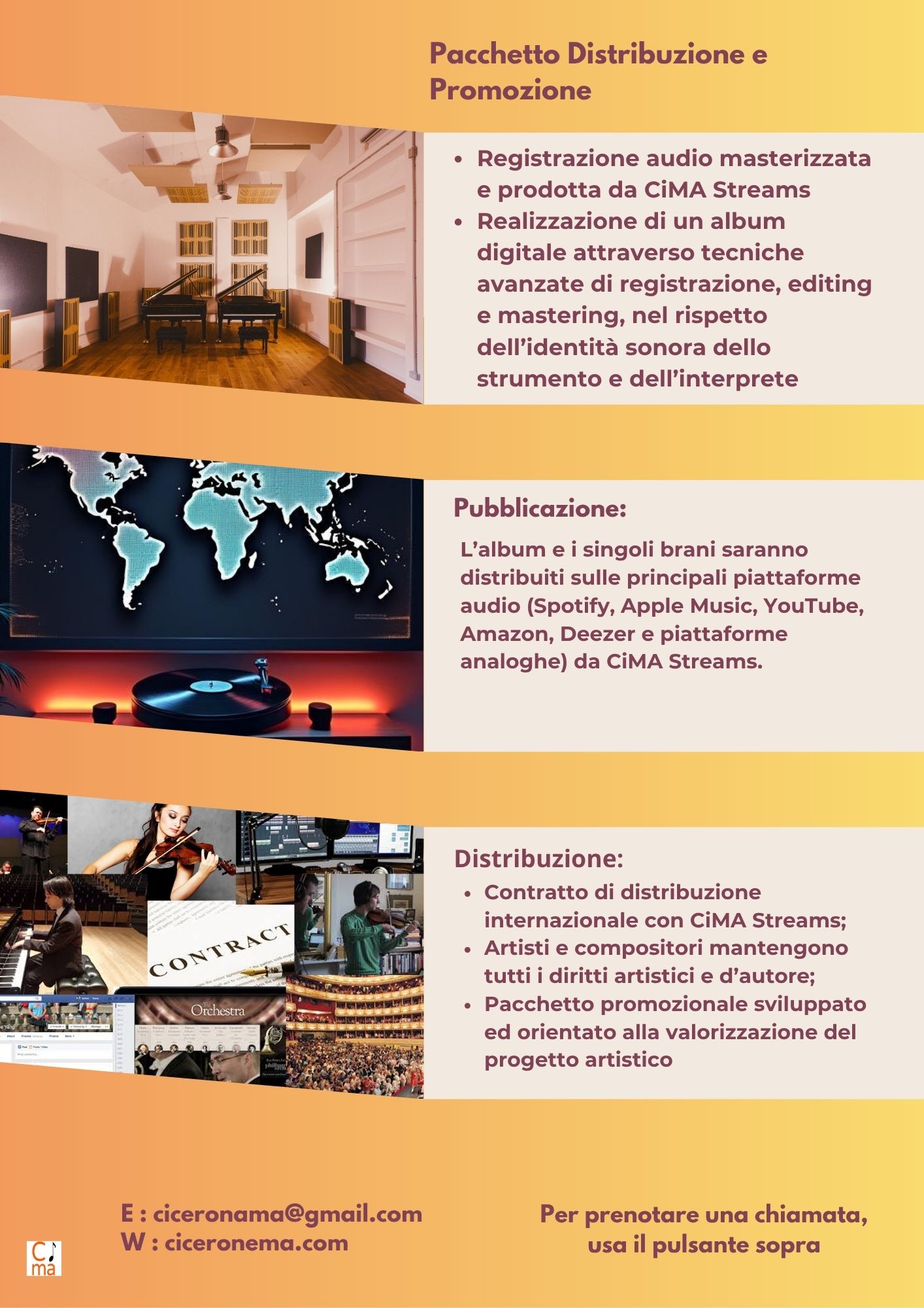 Steinway Progetto Pianista CiMA Streams IT versione CIC MA Streams