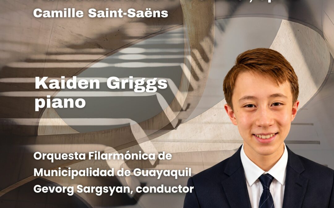 CiMA Streams | Saint-Saëns – Piano Concerto No. 2 in G minor | Kaiden Griggs
